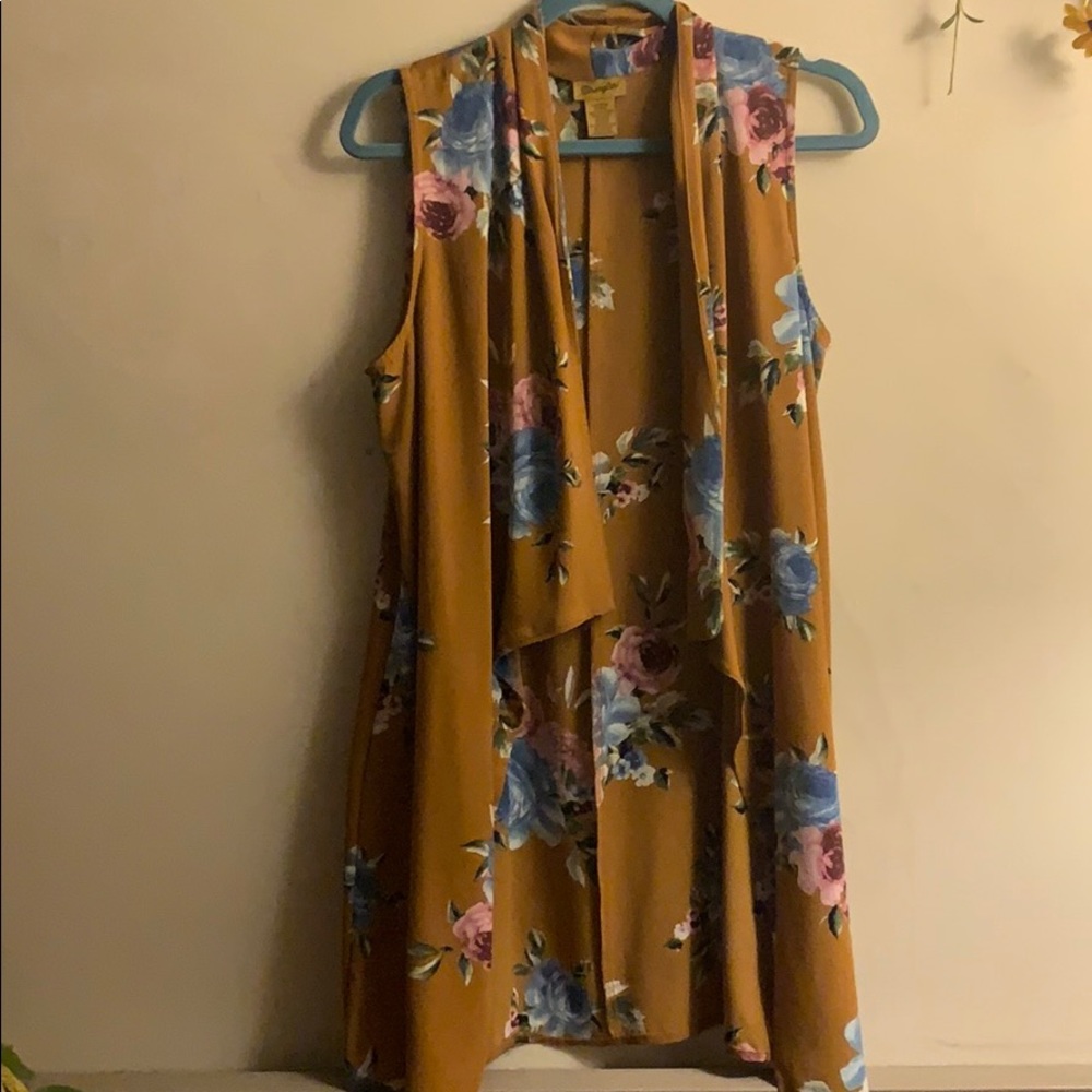 Wrangle S Sleeveless Hi-Lo Cardigan